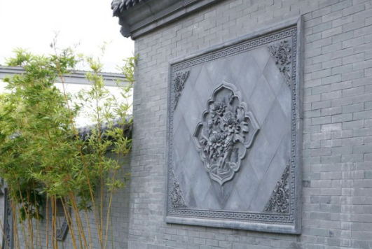 仿古青磚：青磚雕刻的磚雕